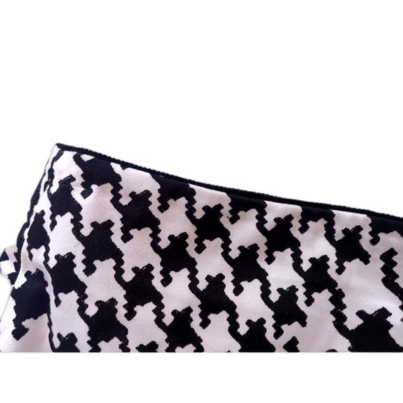 WHBM Houndstooth Variegated Graphic Pencil Skirt Black White 4 6 Small - Picture 4 of 10